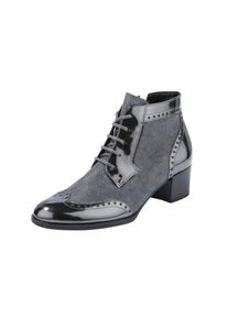 Gabor, Damen Comfort Stiefelette, Grau / Schwarz