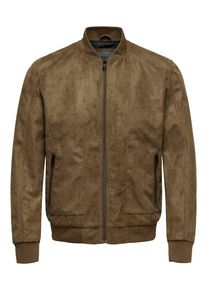 Only & Sons Only & Sons, Herren Kunstleder Jacke, Cognac