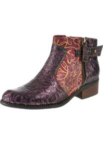 Laura Vita, Damen Stiefeletten, Hellgelb / Orchidee / Pastellrot / Schwarz