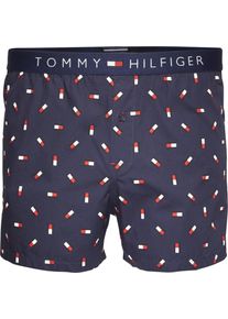 Tommy Hilfiger, Herren Boxershort 'WOVEN BOXER MINI FLAG', Navy / Rot / Wei&szlig;