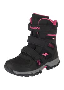 Kangaroos, M&auml;dchen Winterstiefel 'K-RANI', Dunkelpink / Schwarz