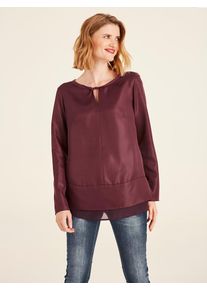 Heine, Damen Bluse, Bordeaux
