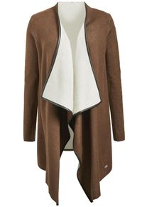 Khujo, Damen Strickjacke 'CHARLEN', Braun / Schwarz / Weiß
