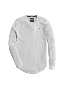 Hollister, Herren Pullover 'LW MUSCLE FIT CREW', Grau