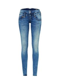 Herrlicher, Damen 'Pitch' Jeans im Used Look mit Kontrastnähten, Blue Denim
