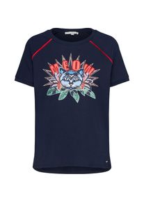 Tom Tailor Denim, Damen T-Shirt, Dunkelblau / Mischfarben