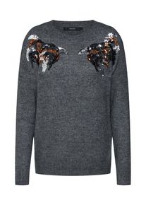 V&eacute;ro Moda VERO MODA, Damen Pullover, Grau / Schwarz / Silber