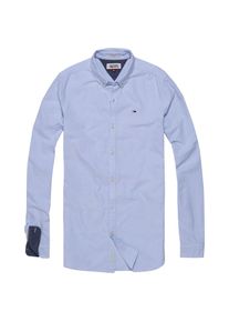 Tommy Jeans, Herren Hemd 'THDM BASIC SOLID SHIRT L/S 26', Hellblau