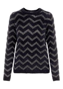 Véro Moda VERO MODA, Damen Pullover 'Ward Feather', Schwarz / Silber