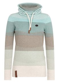 Naketano, Damen Pullover, Beige / Hellbeige / T&uuml;rkis / Hellblau
