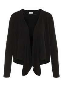Noisy may, Damen Drapierter Strick-Cardigan, Schwarz