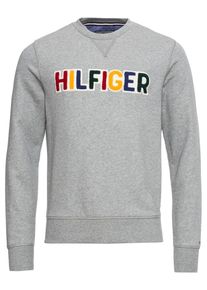Tommy Hilfiger, Herren Sweatshirt 'PLAYFUL LOGO SWEATSH', Grau / Mischfarben
