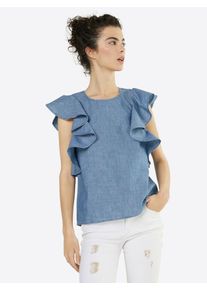 V&eacute;ro Moda VERO MODA, Damen Jeansshirt, Blau
