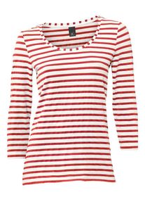 Heine, Damen Shirt, Rot / Weiß