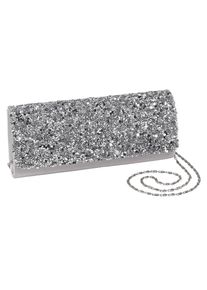 Heine, Damen Clutch, Silber