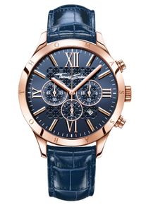 Thomas Sabo, Herren Chronograph &raquo;REBEL URBAN, WA0211&laquo;, Saphir / Rosegold