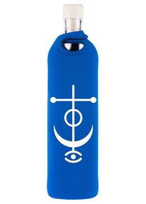 YOGISTAR.COM, Herren Trinkflasche 'Spiritual', Blau