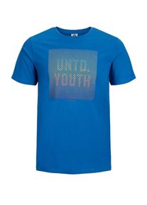 Jack & Jones JACK & JONES, Herren Grafik T-Shirt, Blau