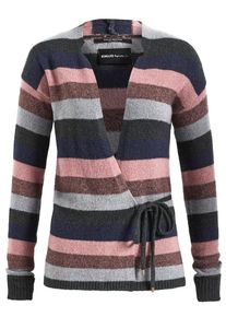 Khujo, Damen Strickjacke 'MERVE', Navy / Grau / Altrosa