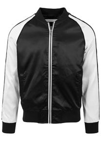 Urban Classics, Herren Jacket, Schwarz / Weiß