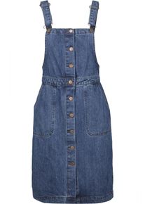 Urban Classics, Damen Dungarees Dress, Blue Denim