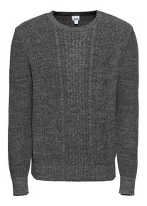 GAP, Herren Strickpullover 'BUDDING CABLE CREW', Dunkelgrau