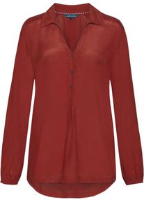 Tommy Hilfiger, Damen Bluse 'RAE BLOUSE LS', Rot