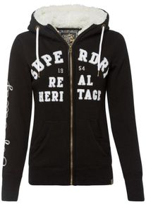Superdry, Damen Sweatjacke 'ARIA', Schwarz