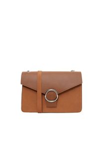 Pieces, Damen Umh&auml;ngetasche 'Boxy', Cognac