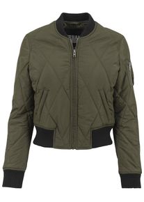 Urban Classics, Damen Bomber, Oliv / Schwarz
