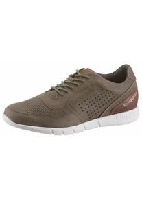 Bugatti, Herren Sneaker, Braun / Khaki / Wei&szlig;