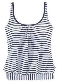 Venice Beach, Damen Oversize-Tankini-Top 'Summer', Navy / Weiß