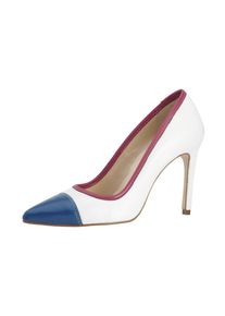 Heine, Damen Pumps, Himmelblau / Himbeer / Weiß