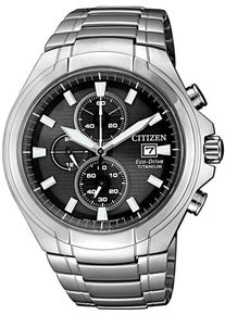 Citizen, Herren Chronograph 'CA0700-86E', Schwarz / Silber