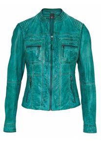 Heine, Damen Lederjacke, Türkis