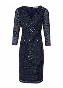 Heine, Damen Paillettenkleid, Nachtblau