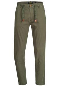 INDICODE JEANS, Herren Leinen-Hose 'Veneto', Khaki
