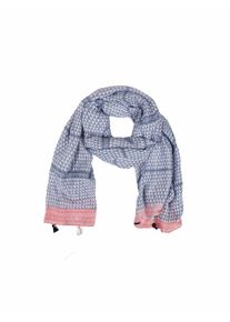 Zwillingsherz, Damen Tuch 'Ocean', Blau / Koralle
