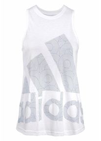 adidas Performance, Damen Funktionstop 'LOGO COOL TANK', Grau / Weiß
