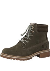 Tamaris, Damen Schn&uuml;rboots, Oliv