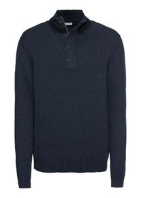 Esprit, Herren Troyer 'btn zip troyer Sweaters', Navy
