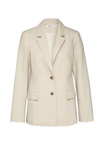 EDITED, Damen Blazer 'Jovi', Beige / Hellgrau / Offwhite