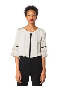 Laurèl LAUREL, Damen Bluse '52012', Beige / Schwarz