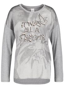 Taifun, Damen T-Shirt, Graumeliert