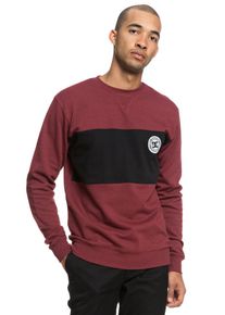 DC Shoes, Herren Sweatshirt 'Rebel Crew Bloc', Rostrot / Schwarz