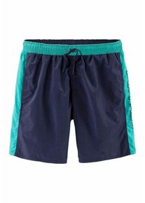 Buffalo, Herren Badeshorts, Navy / Türkis