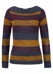 AJC, Damen Streifenpullover, Blau