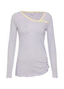 Iriedaily, Damen Streifenshirt 'Asym Stripe 4', Schwarz / Weiß