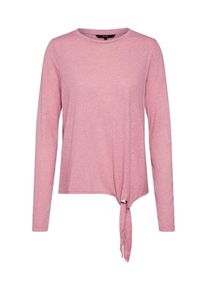 Véro Moda VERO MODA, Damen Shirt 'VMLEA LUA LS O-NECK KNOT TOP JRS LCS', Pink