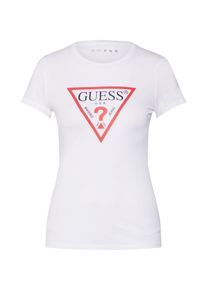 Guess, Damen Shirt 'SS CN BASIC TEE', Weiß